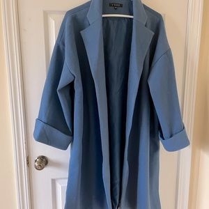 FORE deconstructed trench S/M unbelted casual - perfect for layering. NWOT